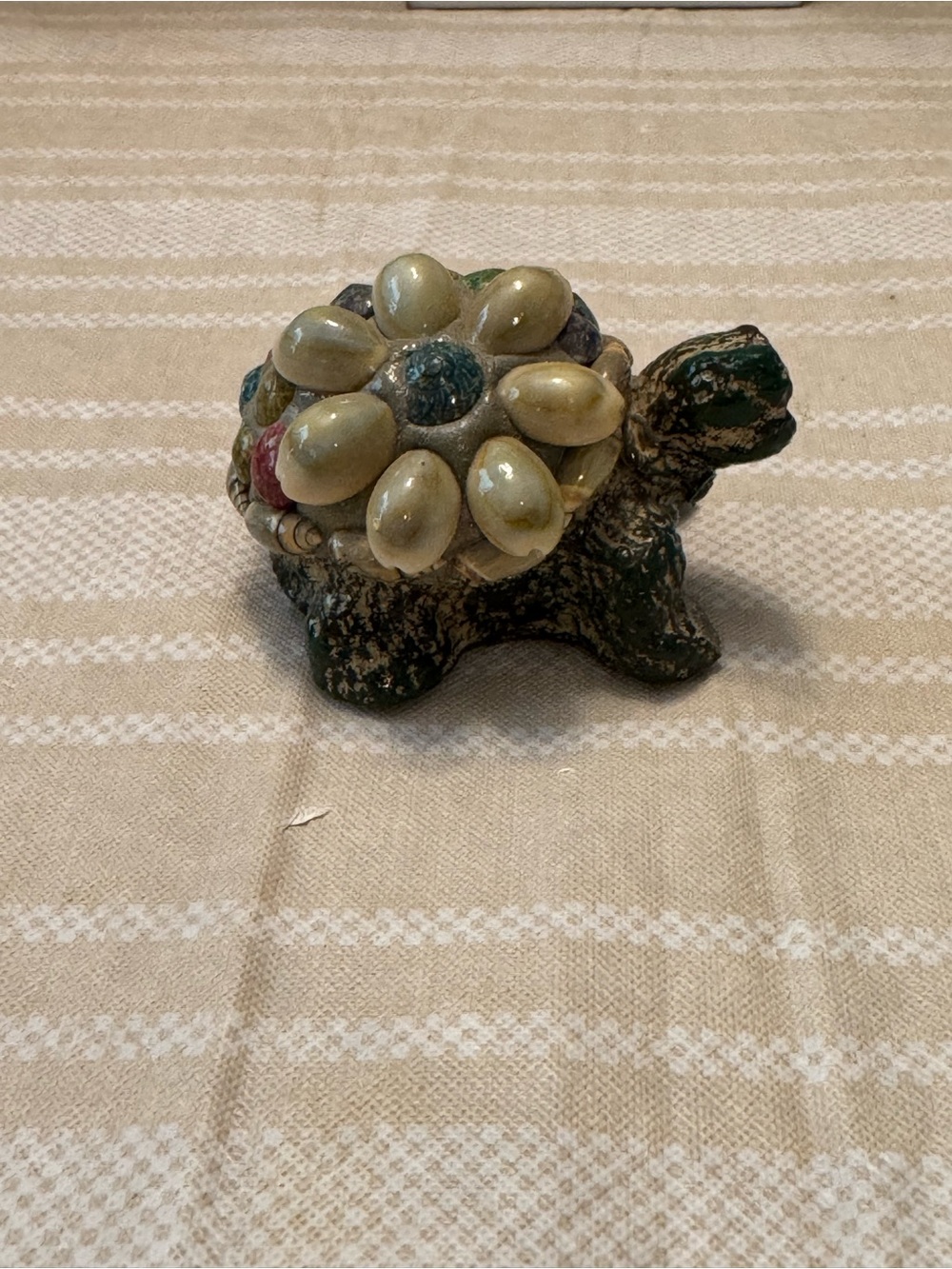 Colorful Shell-Topped Turtle Figurine - Multicolor - Picture 3 of 7